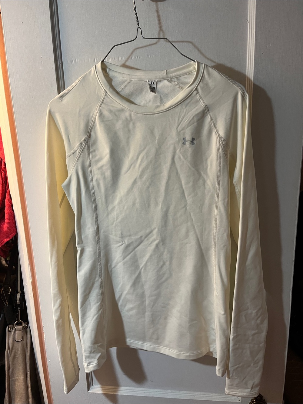 Under Armour Women's Long Sleeve Top in Cream